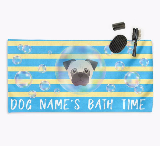 'Bathtime' Personalised Towel for your {breedCommonName}
